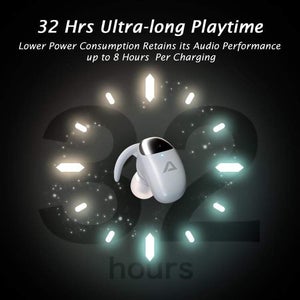 Active Noise Cancelling True Wireless Stereo Earbuds, AbleGrid FreeOdio Bean with Wireless Charging Cabin
