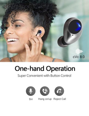 True Wireless Earbuds, ABLEGRID Kanoe apt-X in-Ear Earphones, 30H Playtime Sports Headset with Charging Cabin