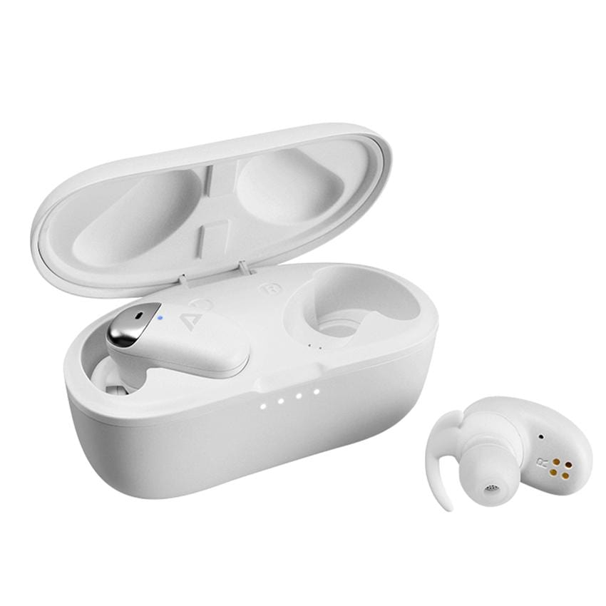 Active Noise Cancelling True Wireless Stereo Earbuds, AbleGrid FreeOdio Bean with Wireless Charging Cabin